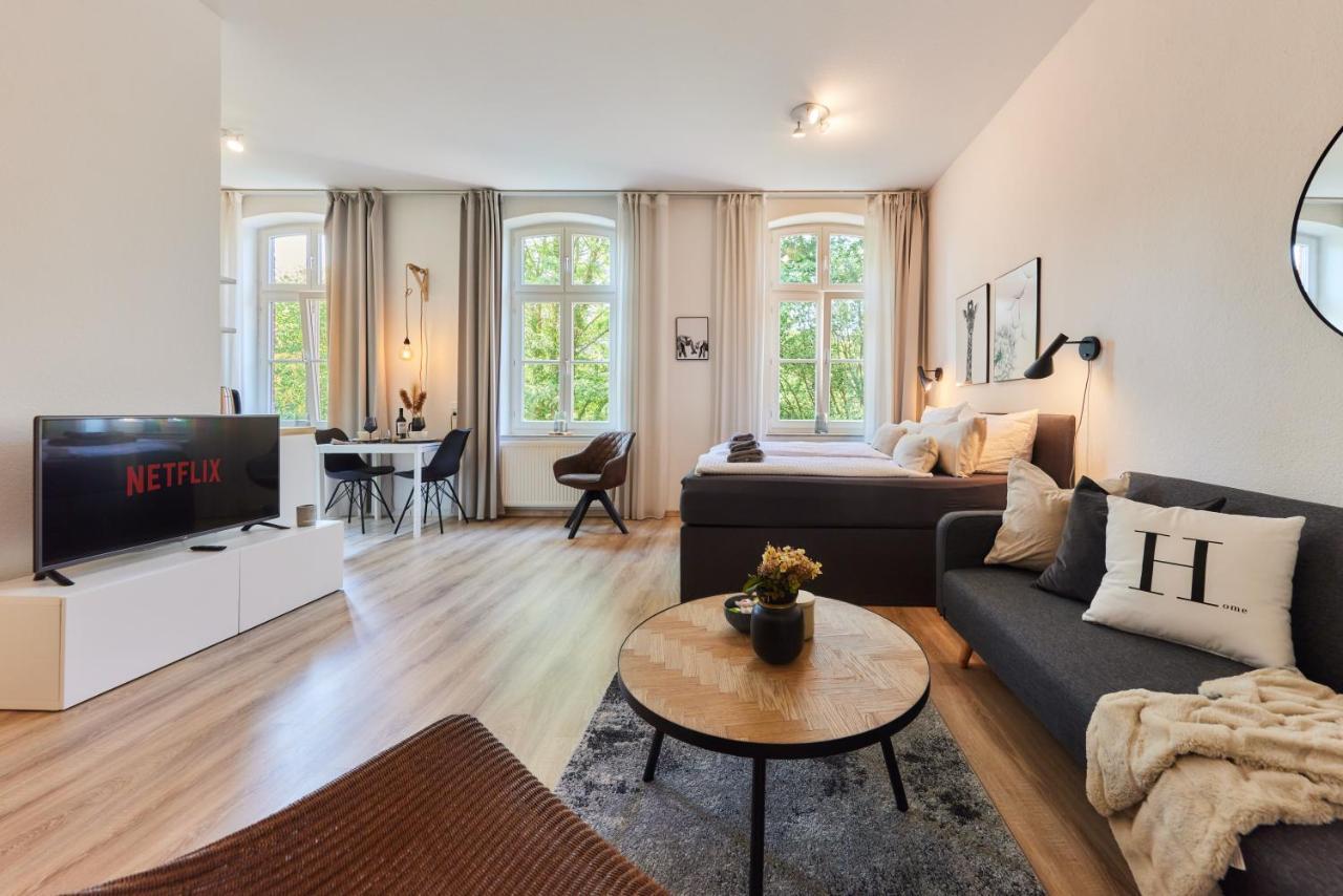 Studio3 Zentral Und Ruhig Mit Parkplatz, 5 Min Z Bali-T Und Gop, Boxspringbett Bad Oeynhausen Eksteriør billede