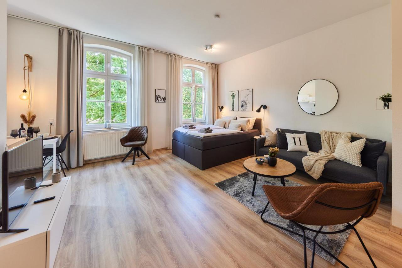 Studio3 Zentral Und Ruhig Mit Parkplatz, 5 Min Z Bali-T Und Gop, Boxspringbett Bad Oeynhausen Eksteriør billede